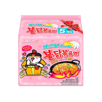 Samyang Buldak Carbonara Hot Chicken Flavor Ramen 5 X140g (700G)