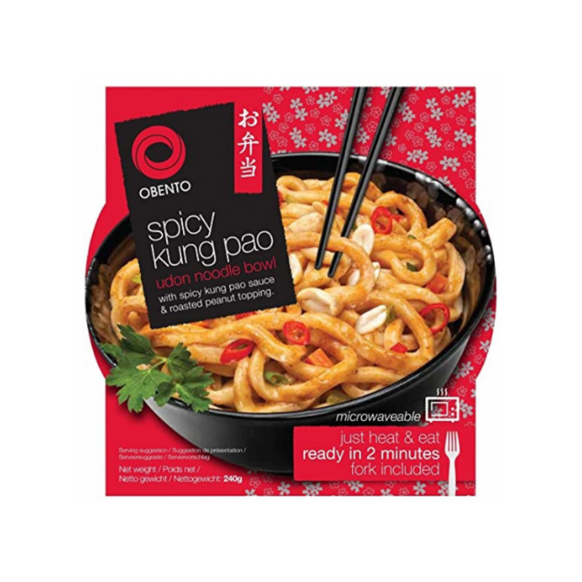 220 Obento Spicy Kung Pao Udon Noodle Bowl 240g